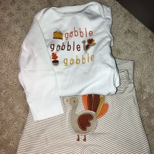 Carters Thanksgiving outfit! Worn for a couple hours - did not eat in it